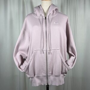 Nike Phoenix Fleece Oversized Full Zip Hoodie Platinum Violet Small‎ DQ5758-019